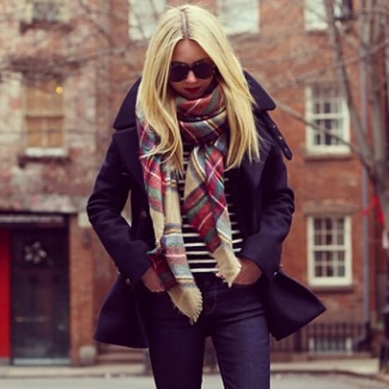 Oversize Plaid Scarves