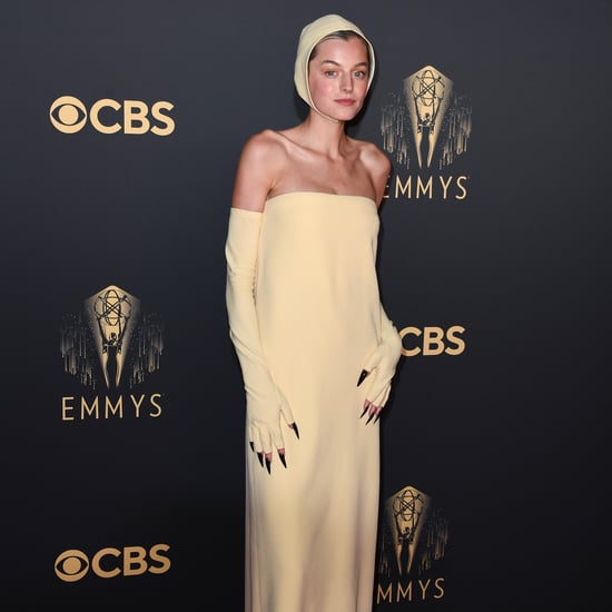 Emma Corrin’s Yellow Miu Miu Dress at the Emmys 2021
