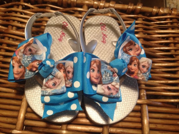 Anna and Elsa flip-flops