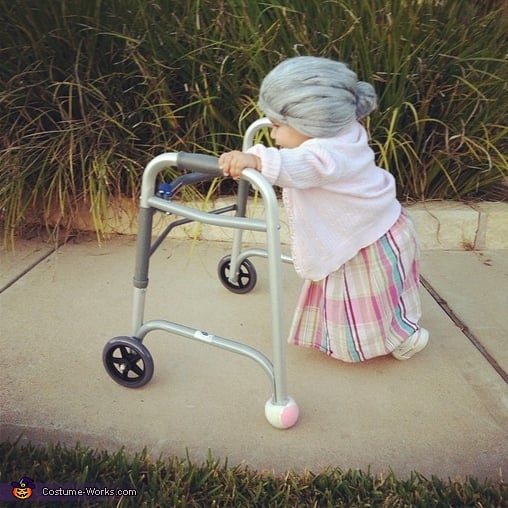 diy old lady costume for baby