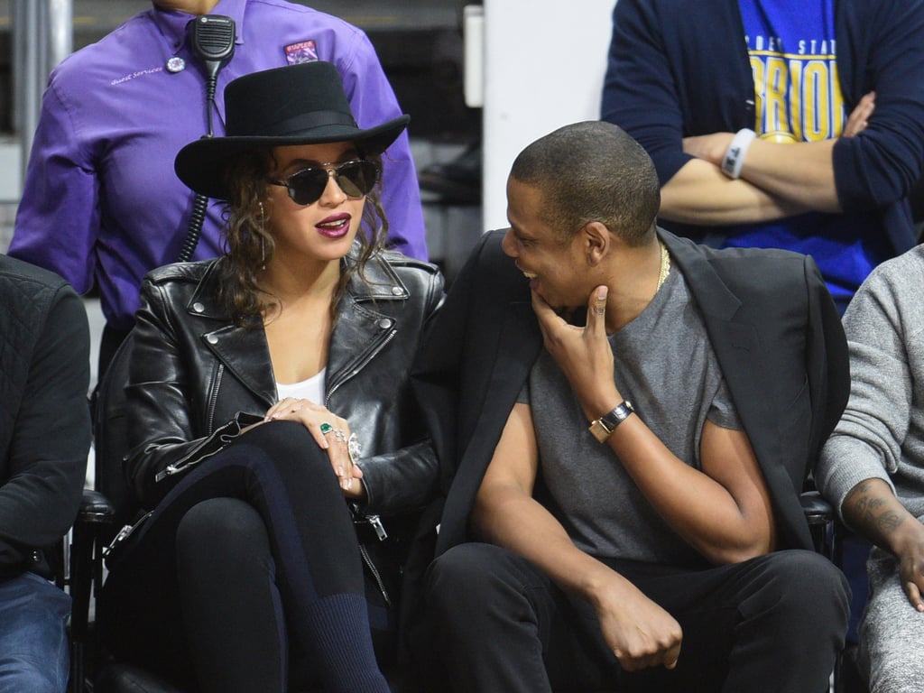 Jay Z and Beyonce at LA Clippers Game February 2016