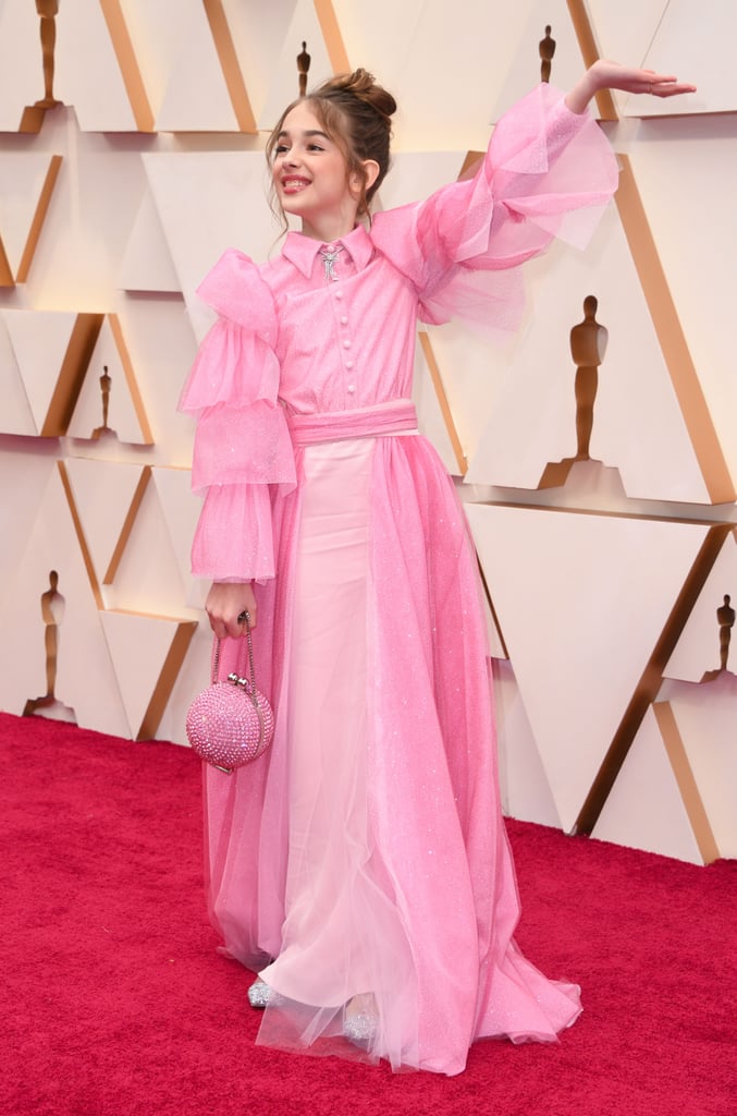Julia Butters Pink Christian Siriano Outfit at Oscars 2020