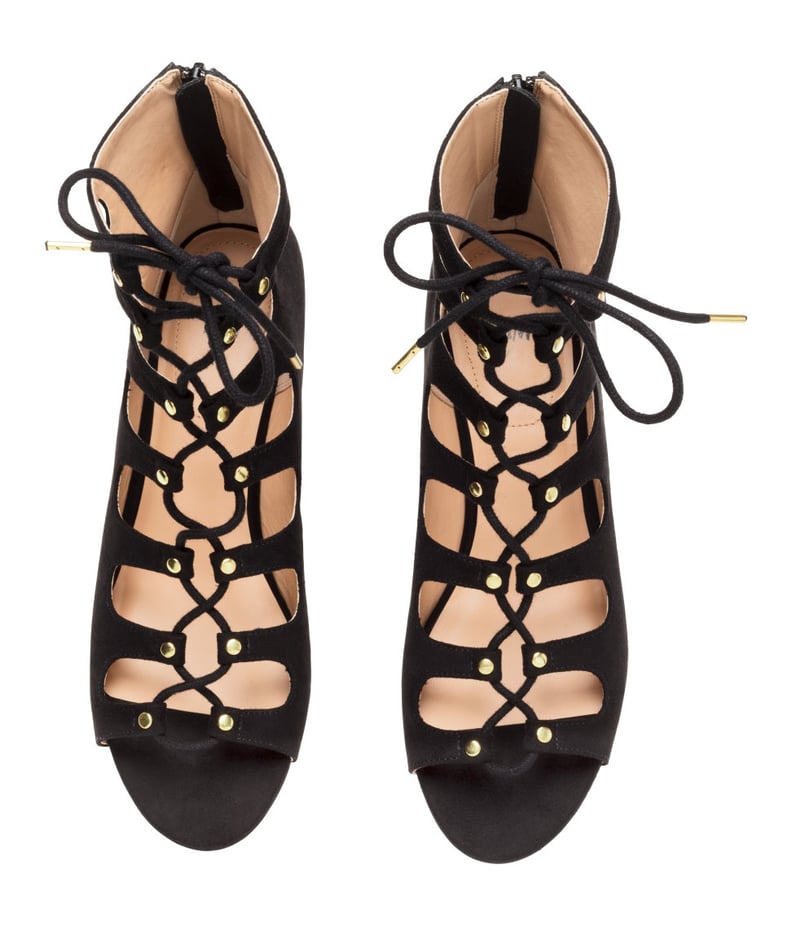 H&M Lace-Up Sandals