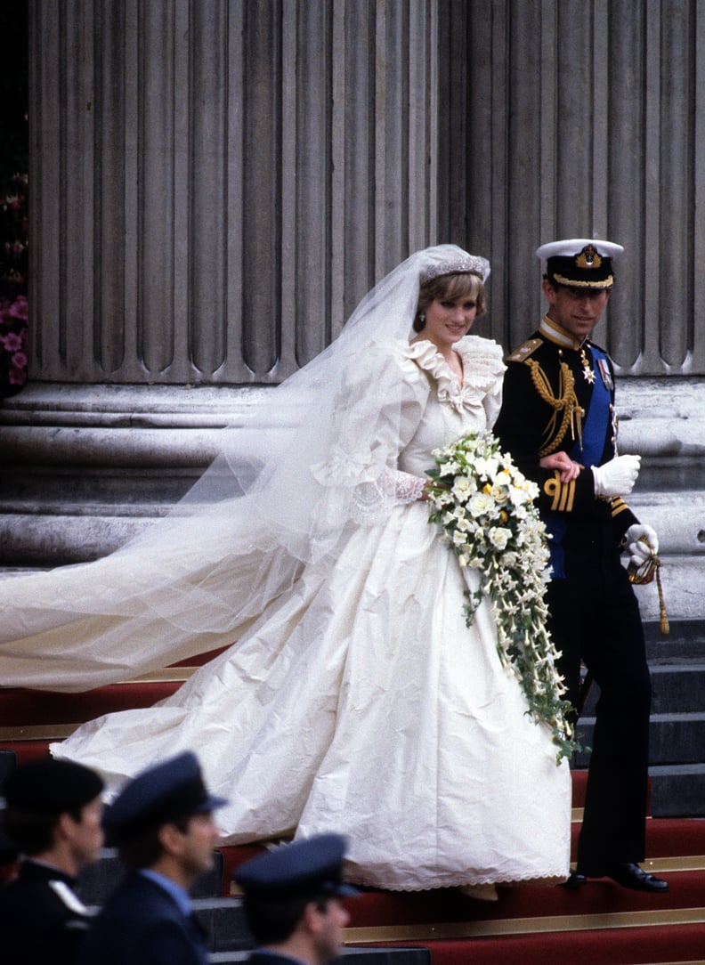 Princess Diana s Wedding Dress Display at Kensington Palace POPSUGAR Fashion