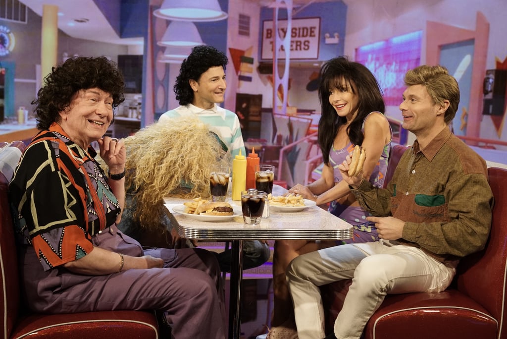 The Bayside Tigers have made a return. In this reboot, Art Moore is Screech Powers, production secretary Bailey Abercrombie is Jessie Spano, Michael Gelman is A.C. Slater, Kelly Ripa is Kelly Kapowski, and Ryan Seacrest is Zack Morris.