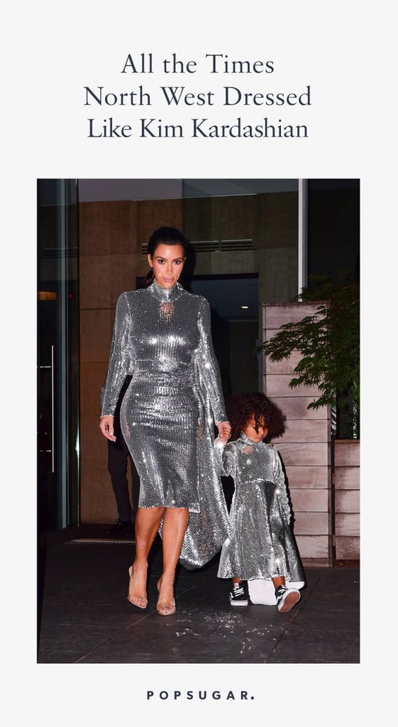 Kim Kardashian and North West Matching Outfits