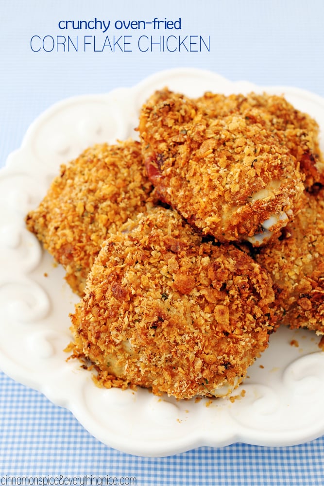 Oven-Fried Cornflakes Chicken