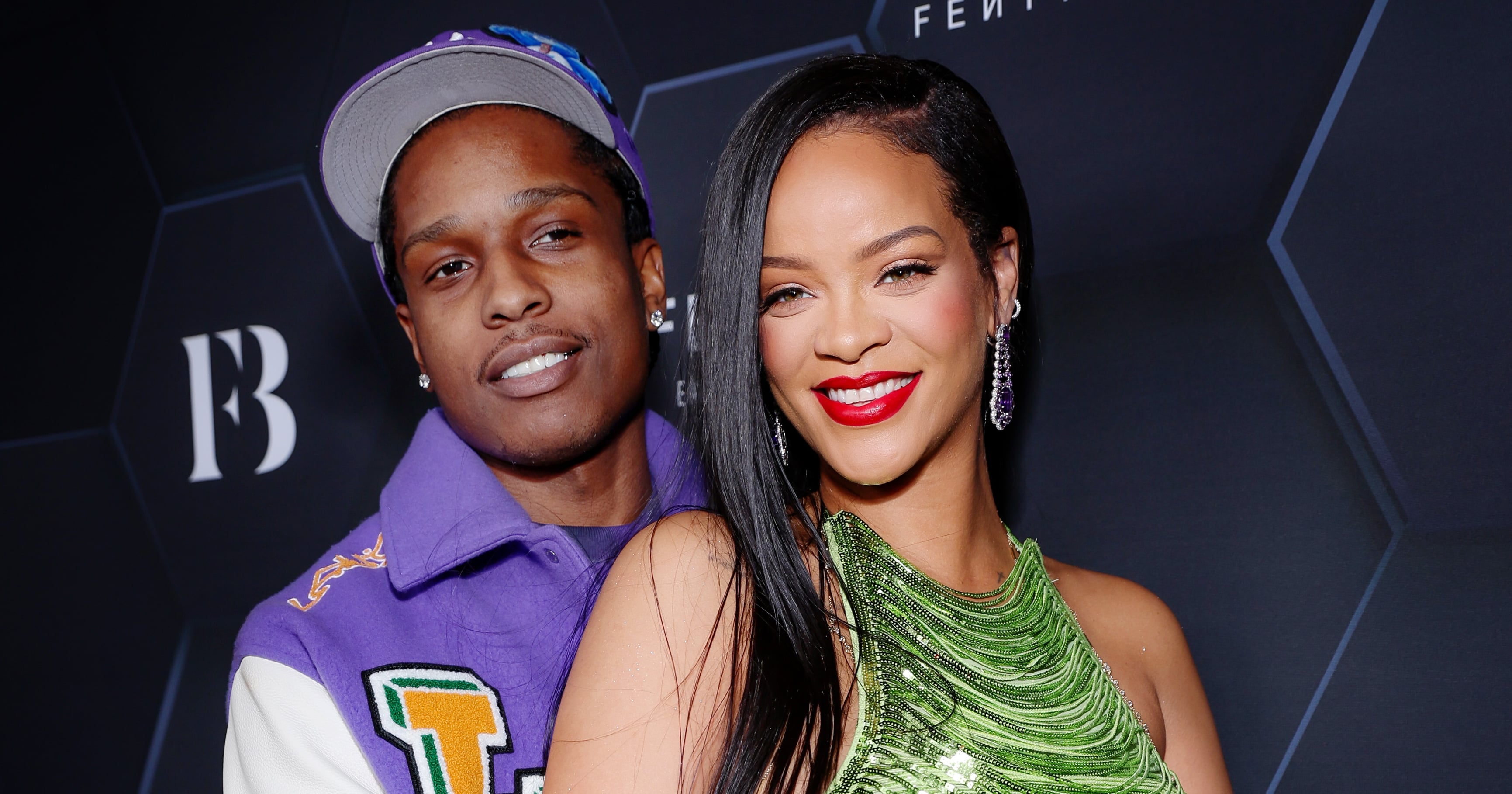 ASAP Rocky Honors Pregnant Rihanna in Custom Jacket at Super Bowl 2023 –  Footwear News