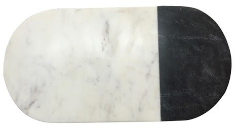 Threshold Marble 16x8in Serve Board Black and White ($20)