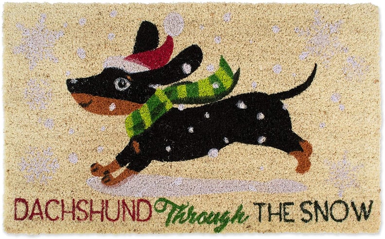 Dachshund Through the Snow Doormat