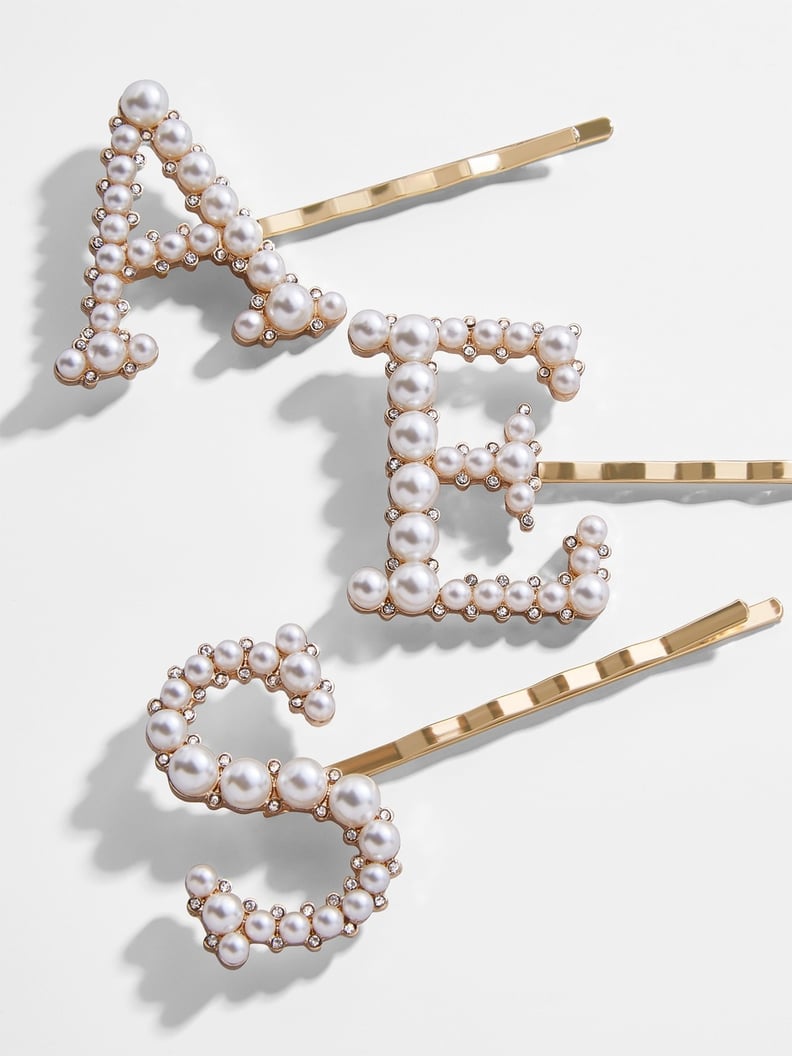 Baroque Initial Pearl Hair Pin