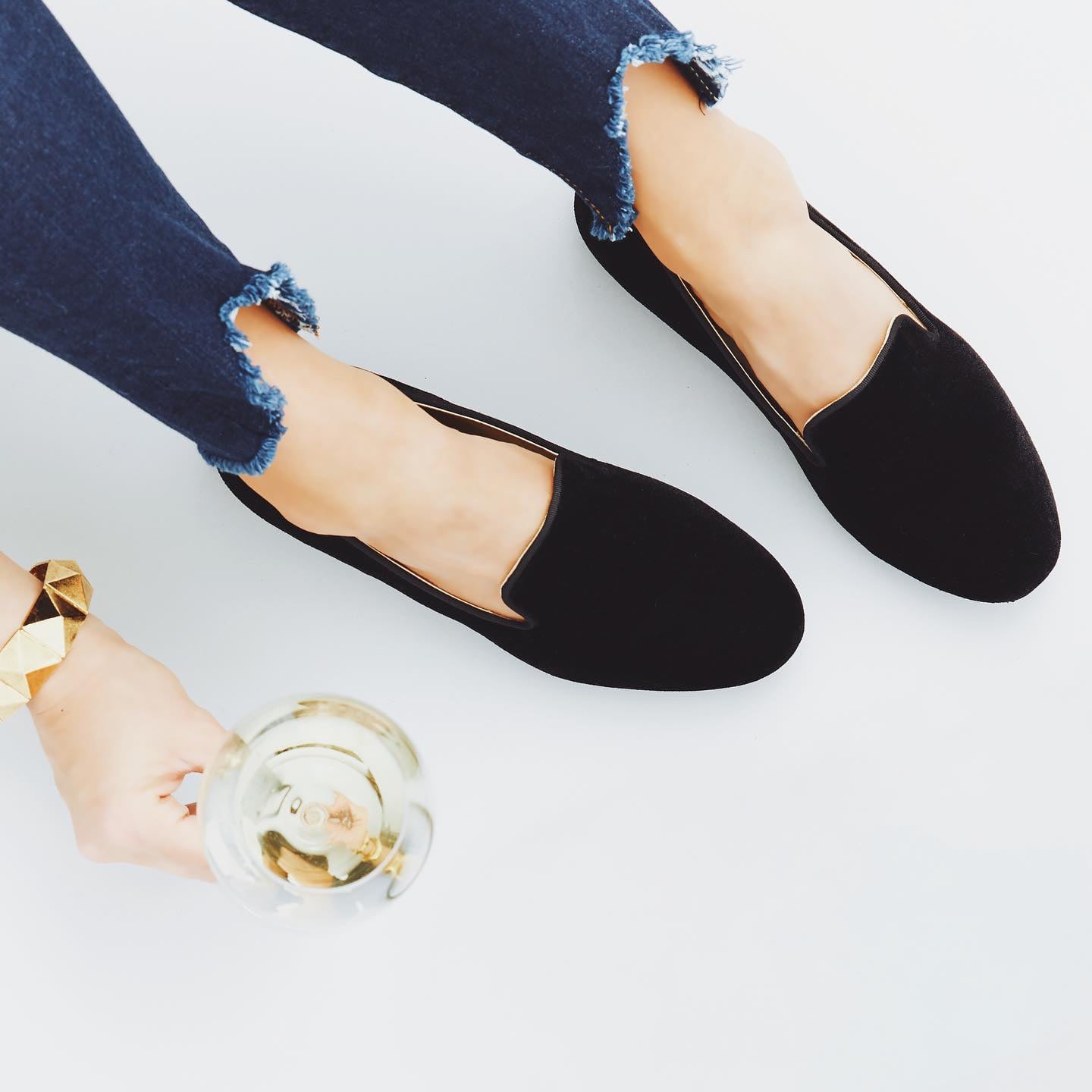 Best black leather flats top