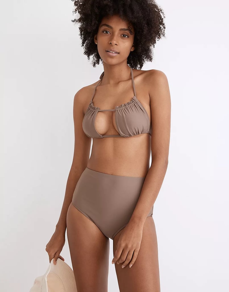 Ruched Detailing: Madewell Second Wave Ruched String Bikini