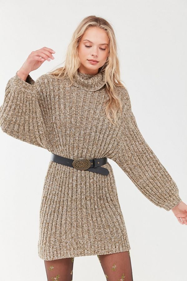 UO Jill Turtleneck Sweater Dress