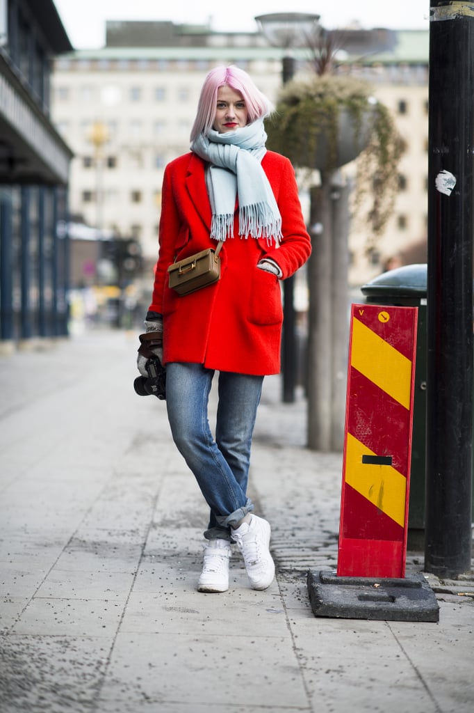 Dress up any outfit with bright color. 
Source: Le 21ème | Adam Katz Sinding