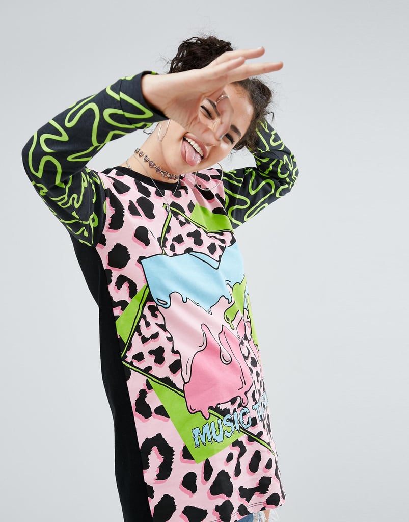 ASOS x MTV T-Shirt With Long Sleeve and Logo Print ($38)