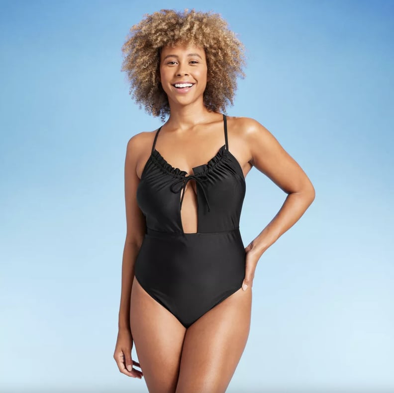Lucia's Black One-Piece Swimsuit on The White Lotus