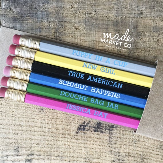New Girl Pencil Set