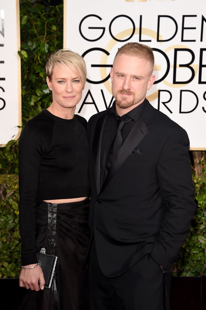 Robin Wright and Ben Foster at the Golden Globe Awards 2015
