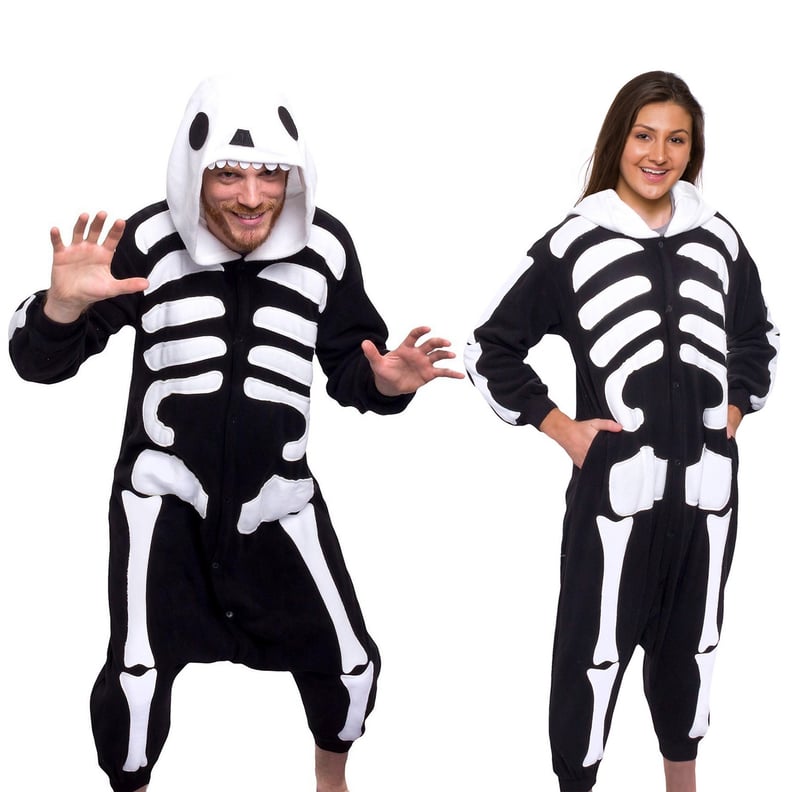 Spooky Skeletons: FUNZIEZ! Halloween Skeleton Adult Unisex Novelty Union Suit