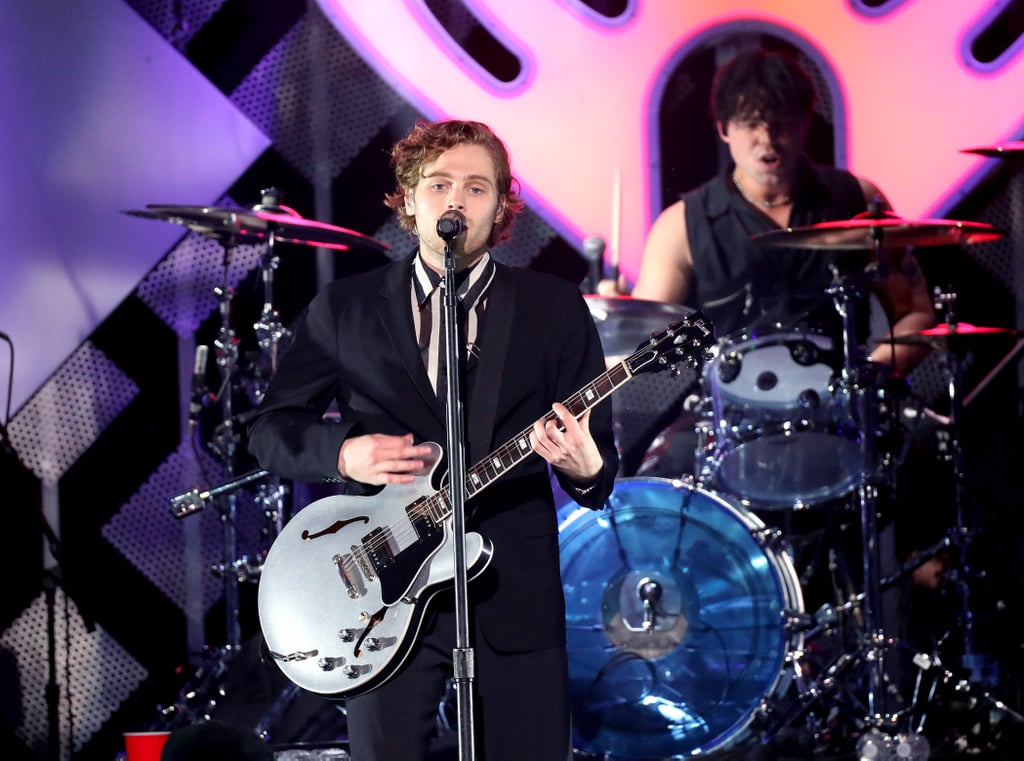 Luke Hemmings and Ashton Irwin of 5 Seconds of Summer at iHeartRadio's Jingle Ball in NYC