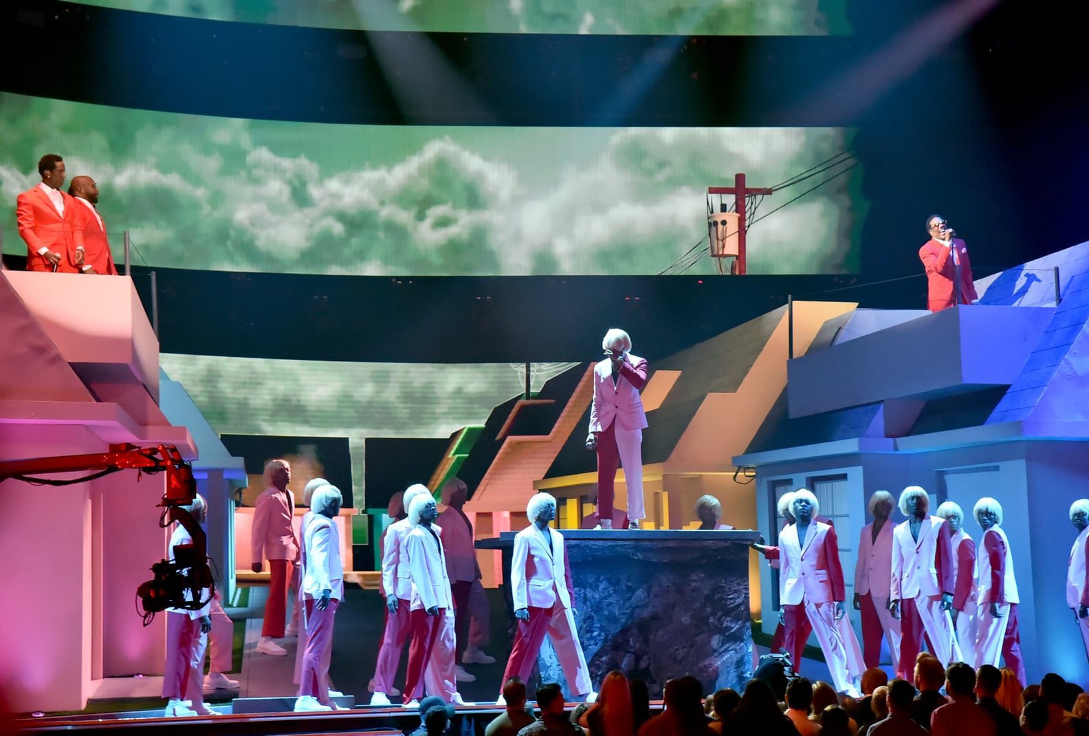 High-Quality Tyler, The Creator Hits Person With Car During Grammys Performance With Regina King Cameo Photo Illustration