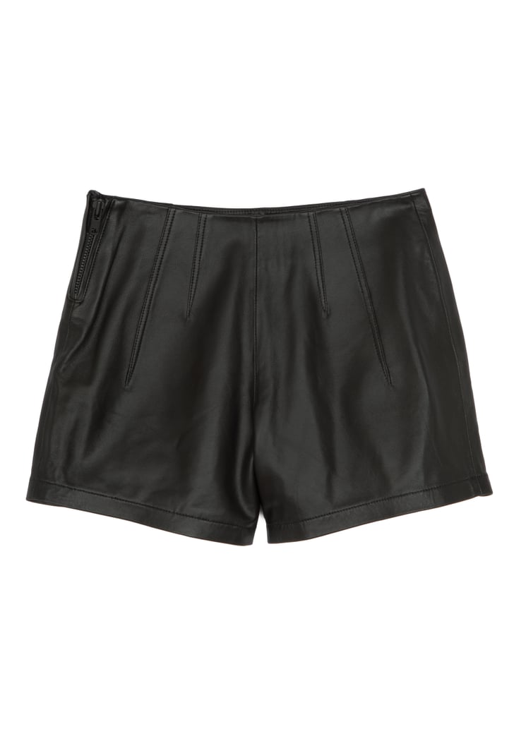Leather Flat Front Shorts ($295) | Kendall and Kylie Jenner Neiman ...