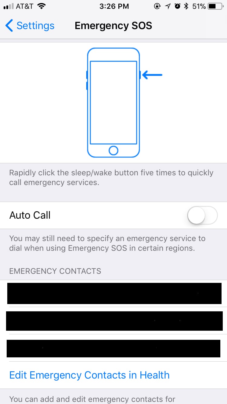 Swipe right on the "Auto Call" toggle to turn it on.