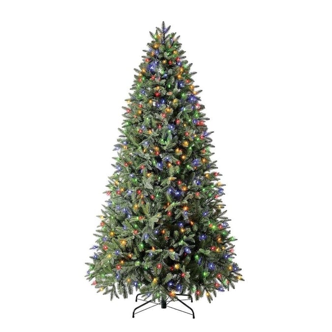 Holiday Living 7.5-ft Fairbanks Pine Pre-lit Traditional Artificial Christmas Tree