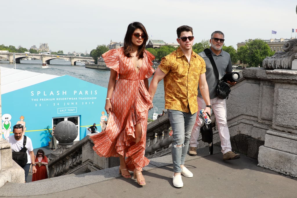 Priyanka Chopra Maxi Dress in Paris