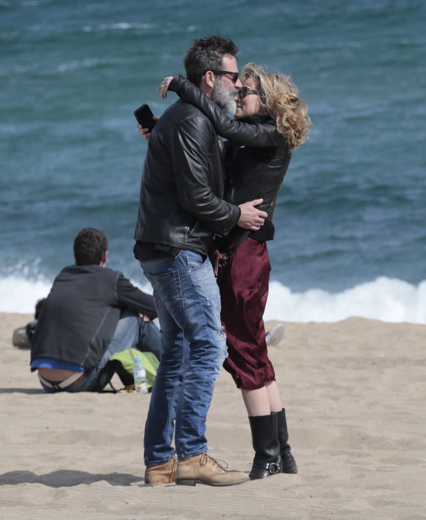 Jeffrey Dean Morgan and Hilarie Burton Kissing in Spain 2017