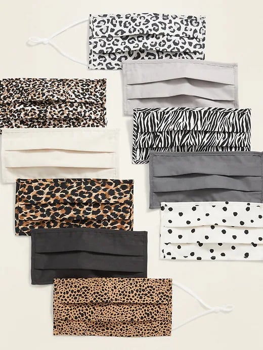 Old Navy 10-Pack of Triple-Layer Face Masks for Adults (with Ear Adjusters) — Animal Print