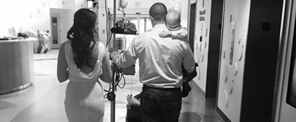 Parents Carrying Son With Cancer After Hospital Wedding