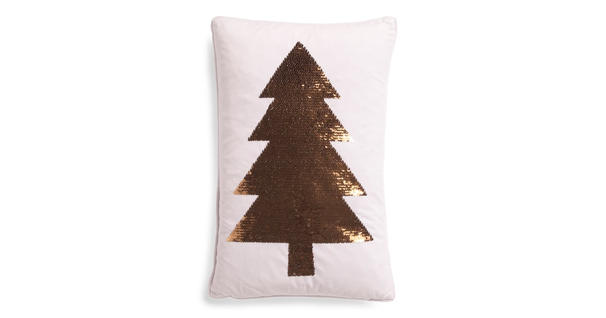 Reversible Sequin Velvet Tree Pillow Best TJ Maxx Christmas Decor
