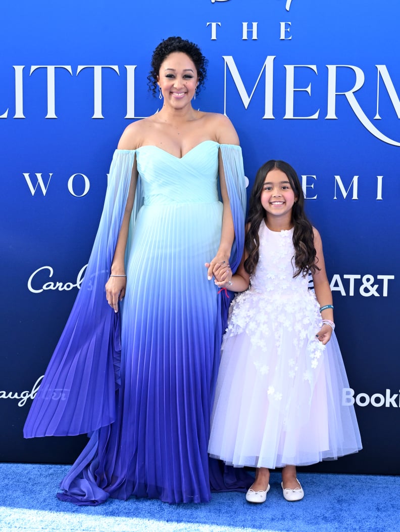 Tia Tamera Mowry Bring Daughters To Little Mermaid Premiere Popsugar Celebrity