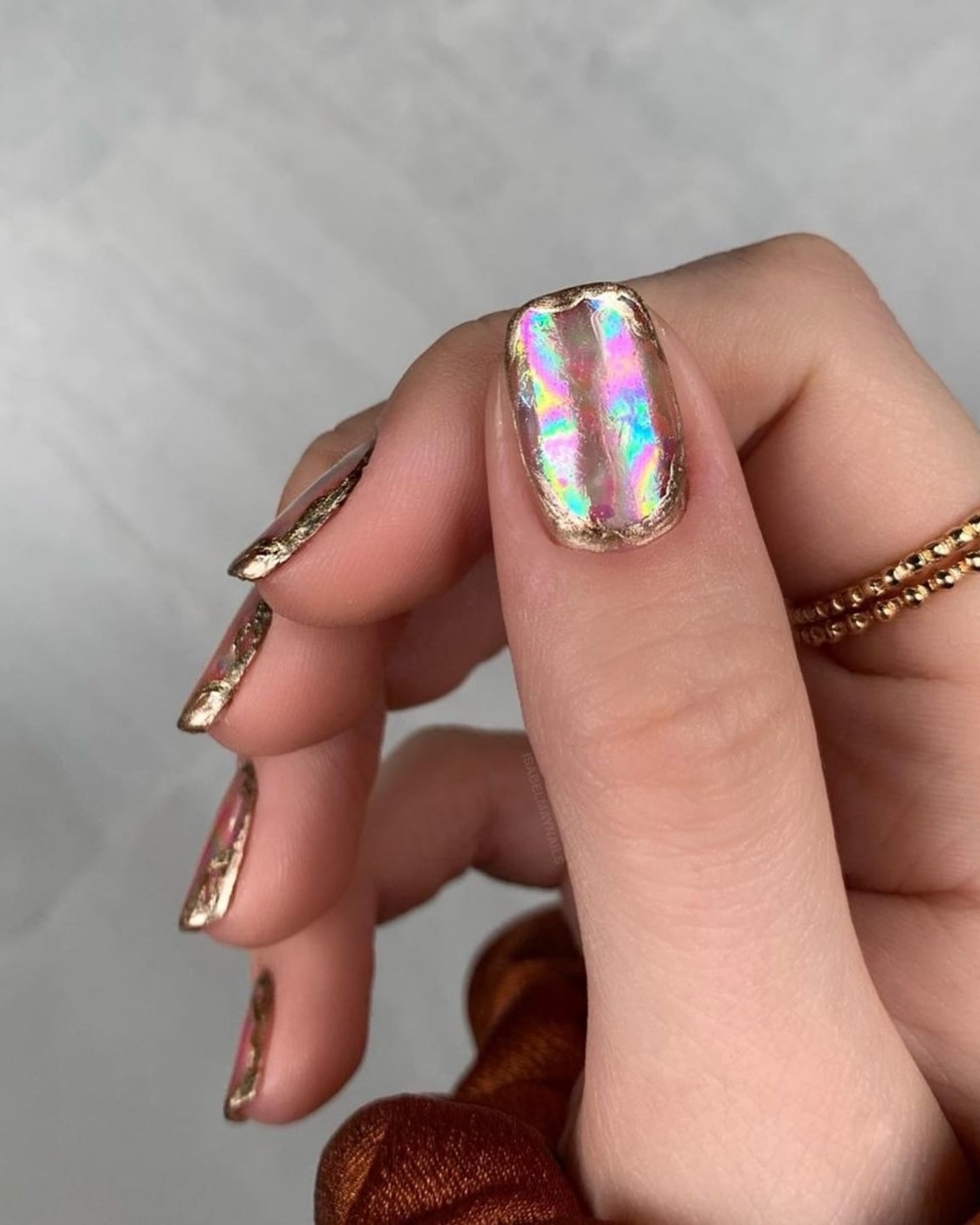 Most Beautiful Nail Designs You Will Love To wear In 2021 : Mauve and Rose  Gold Nails