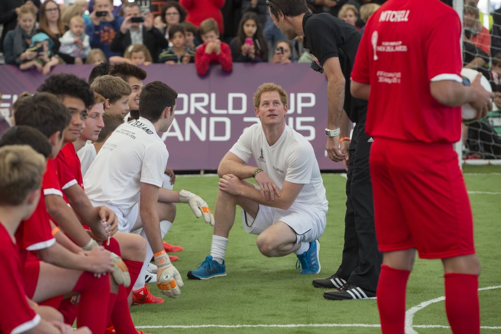 Prince Harry Playing Soccer in New Zealand
