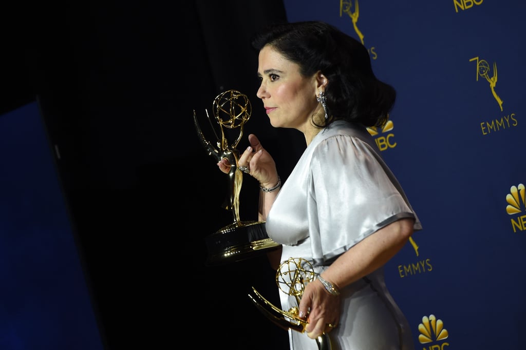 Alex Borstein Silver Dress at the 2018 Emmys