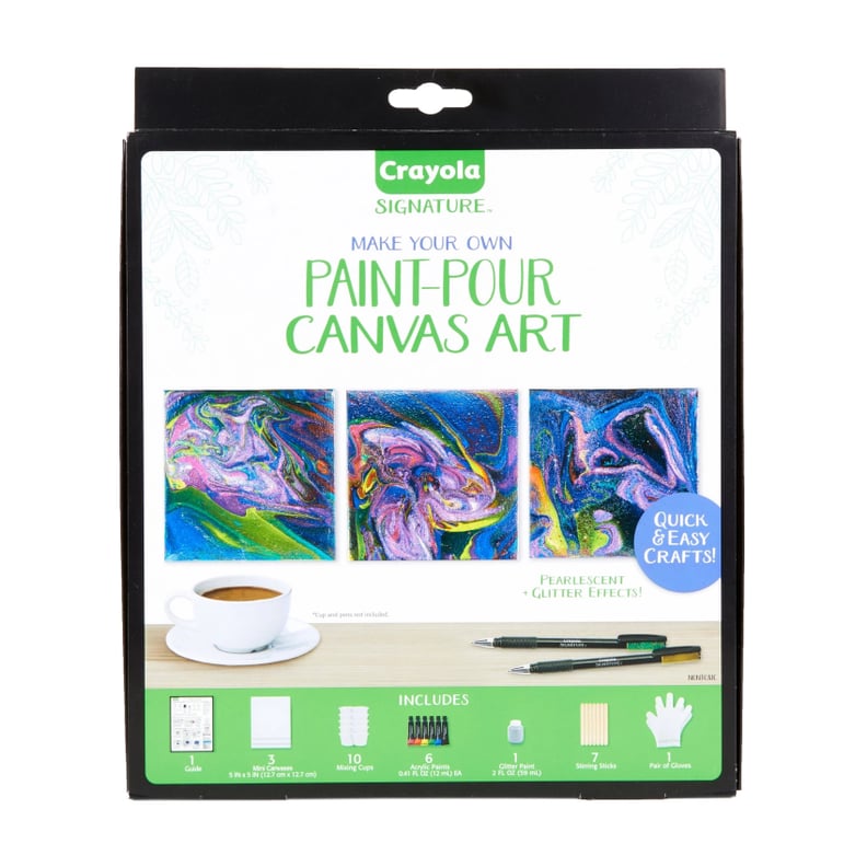 Crayola Make Your Own Paint-Pour Canvas Art