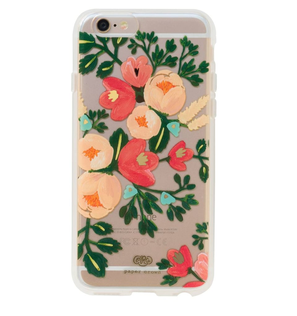 Rifle Paper Co. Clear Peach Blossom Case ($36)
