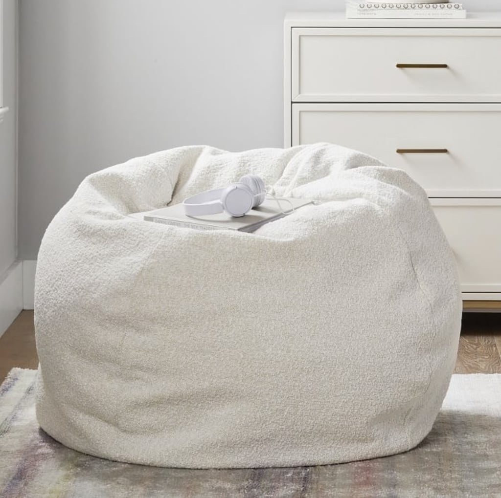 Perfect For Multitasking: Pottery Barn Chunky Boucle Bean Bag Chair