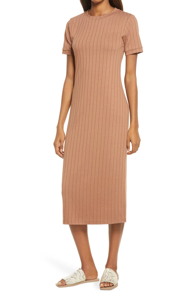 SANCIA The Romie Ribbed Midi T-Shirt Dress