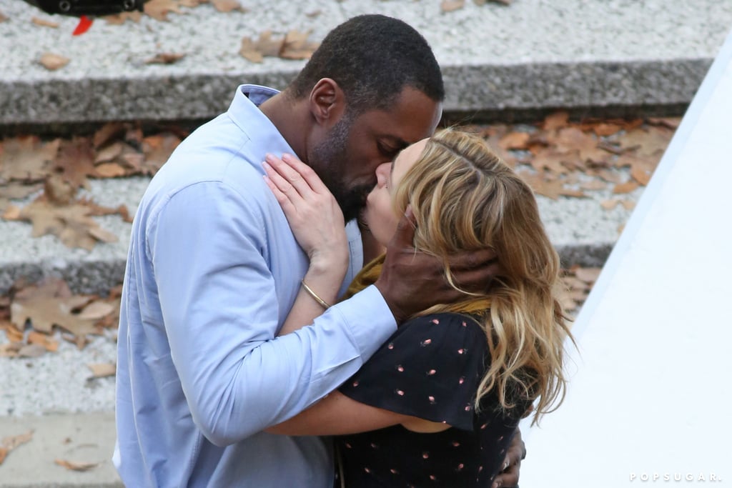 Idris Elba and Kate Winslet Kissing on Set Feb. 2017