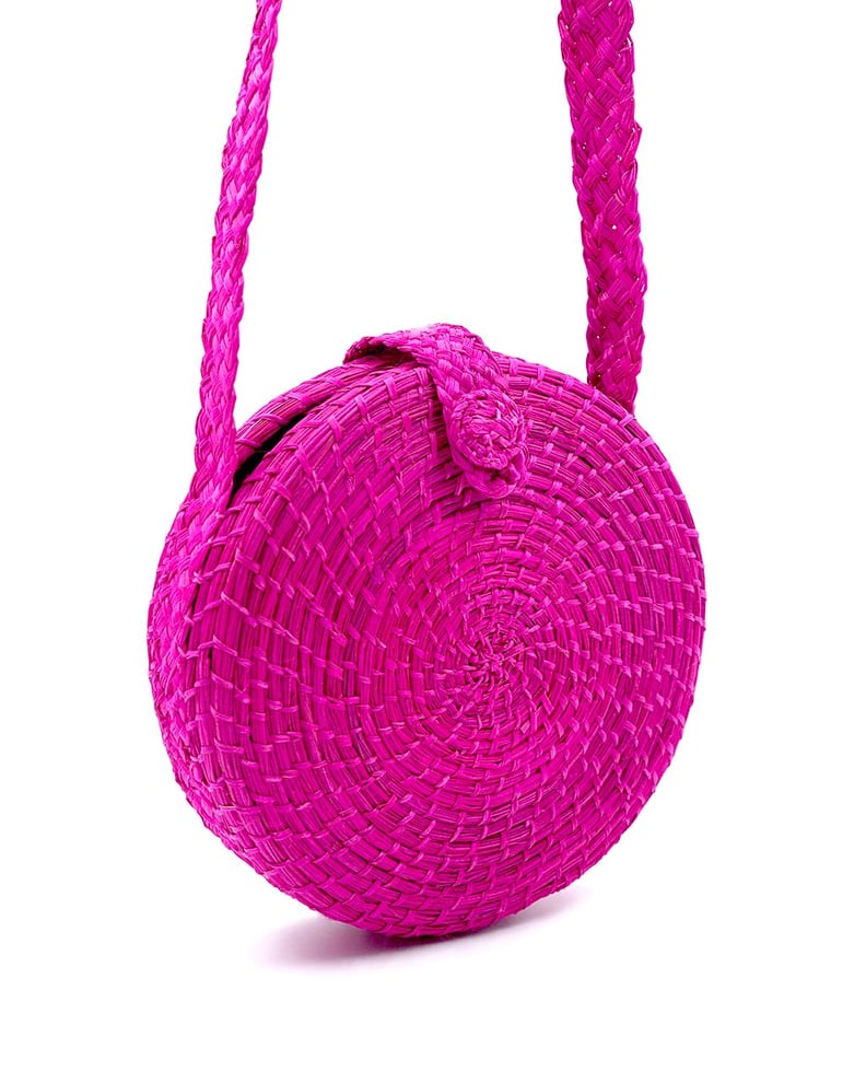 Kaanas Akumal Woven Circle Crossbody Bag