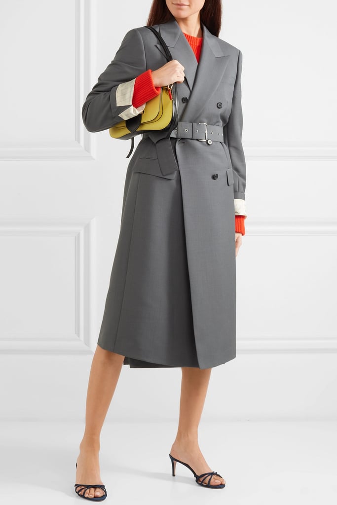 Prada Belted mohair and wool-blend coat