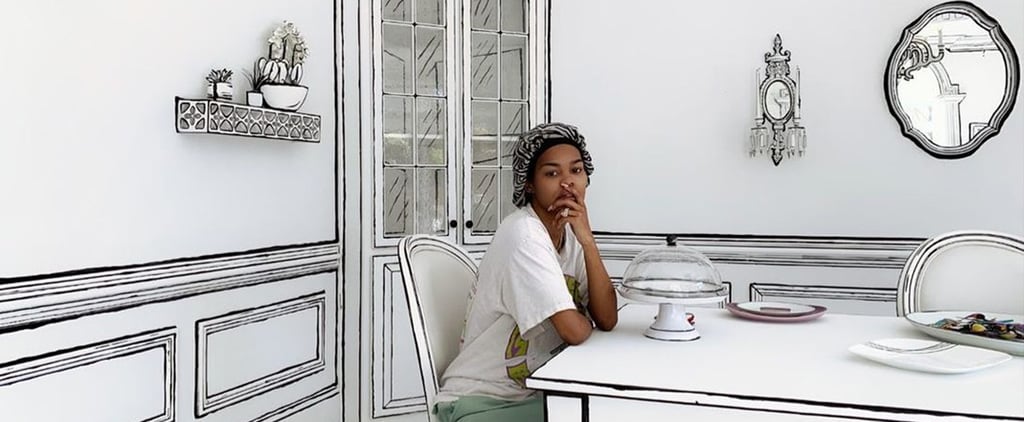 Teyana Taylor's Trippy Black and White Dining Room | Photos