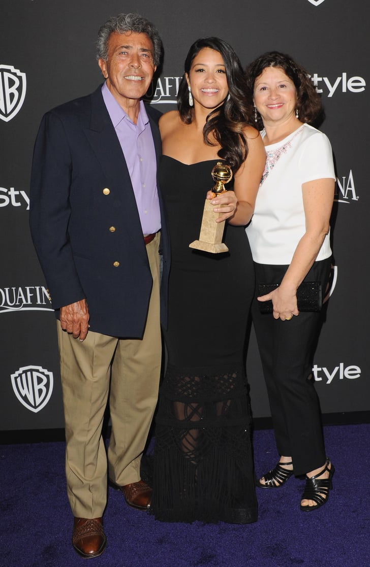 Her Sweet Moments With Family Gina Rodriguez's 2015 Golden Globes Night POPSUGAR Latina Photo 9