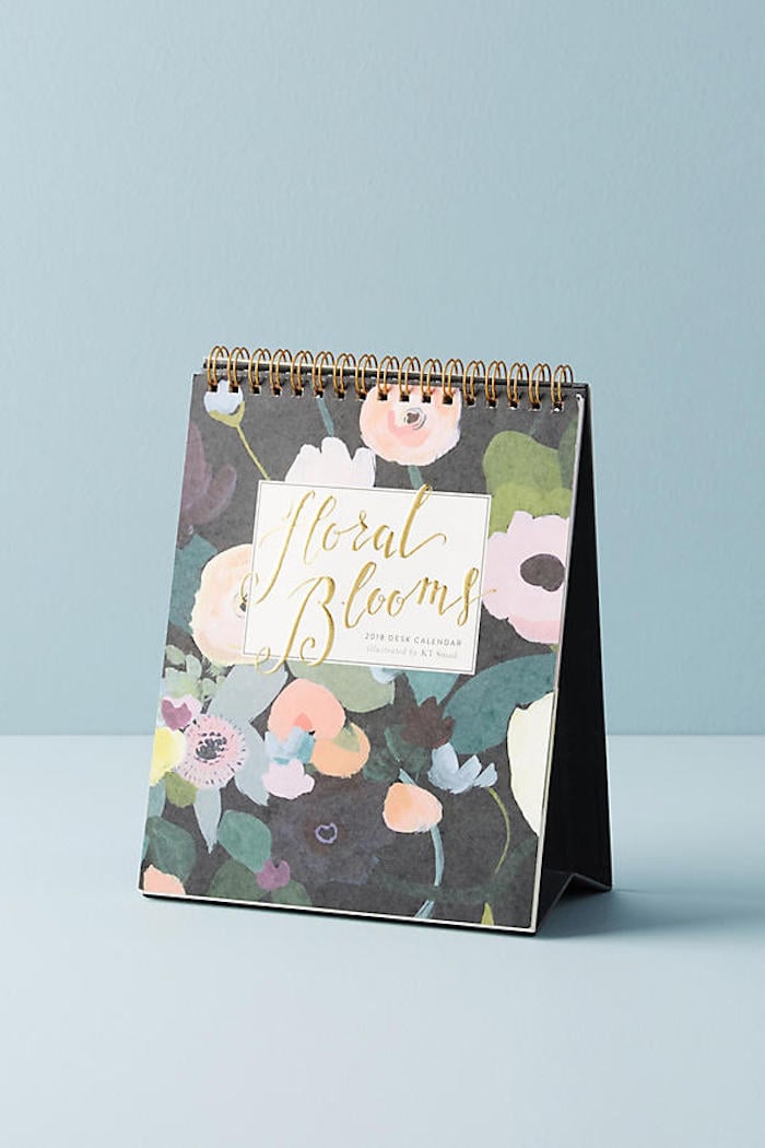 KT Smail Picturesque Florals 2018 Desk Calendar