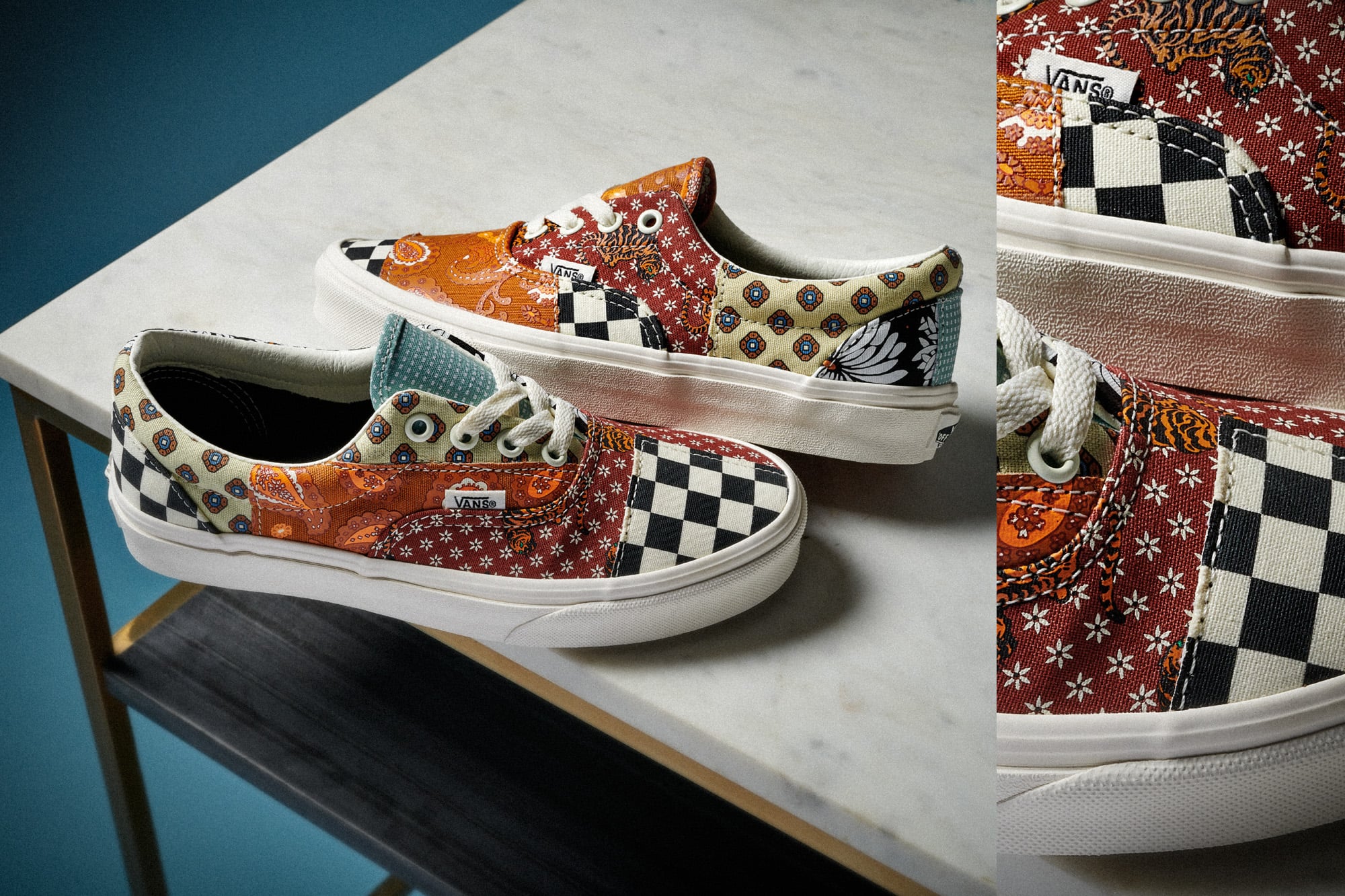 New Vans Patchwork Sneakers Fashion