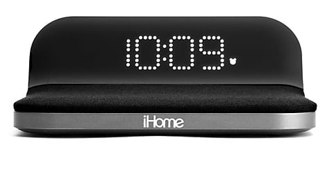 iHome Qi Wireless Charging Compact Alarm Clock